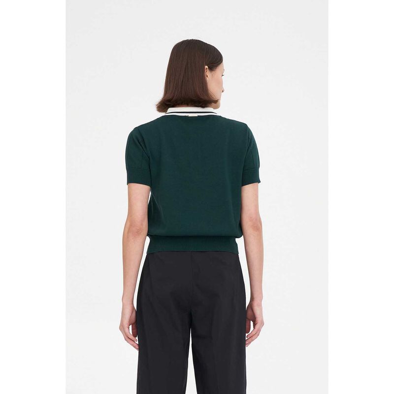 Huffer Womens Line Knit Polo image number 5